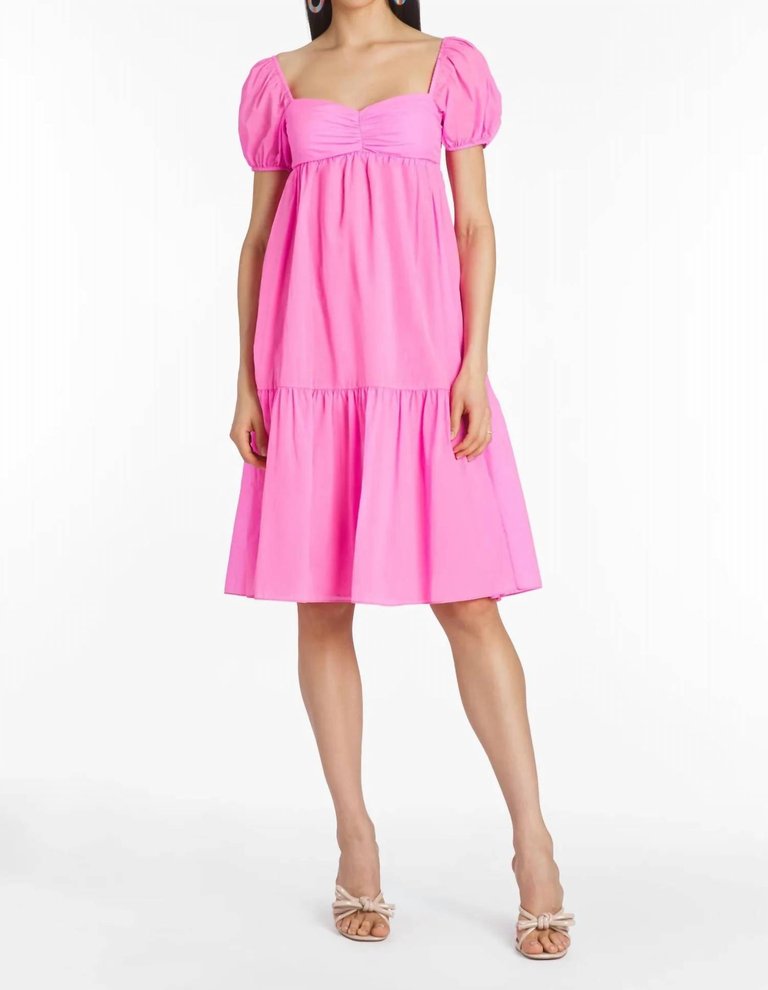 Toscana Dress In Shocking Pink - Shocking Pink