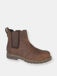 Abingdon Casual Dealer Boot / Mens Boots - Brown Crazy Horse