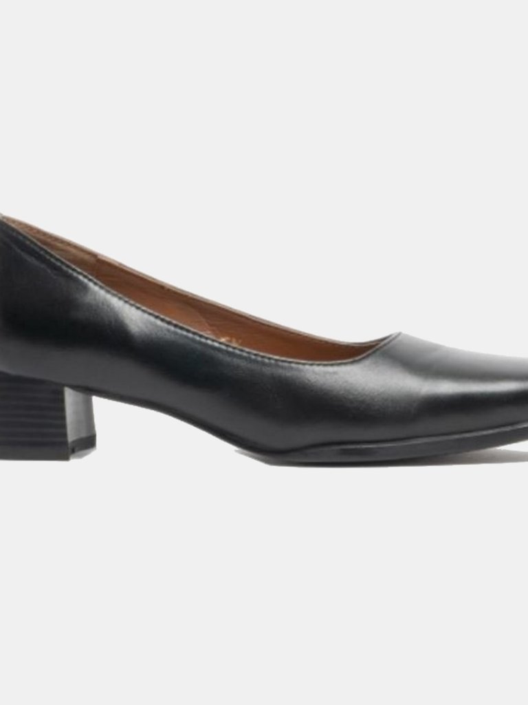 Amblers Walford Ladies Wide Fit Court / Womens Shoes (Black) (5 US) - Black
