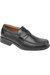 Manchester Leather Loafer / Mens Shoes - Black - Black