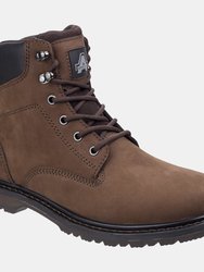 Mens Millport Leather Walking Boots - Brown - Brown