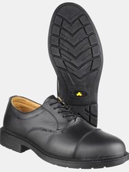 Safety Mens FS43 Antistatic Lace Up Oxford Safety Shoes - Black