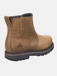 Safety Mens Worton Leather Safety Boot - Tan