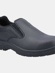 Womens/Ladies AS716C Leather Safety Shoe - Black