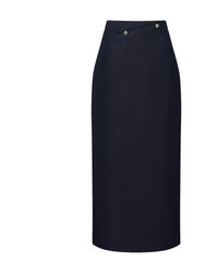 Jaser Denim Maxi Skirt - Midnight Blue