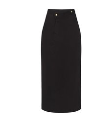 Jaser Denim Maxi Skirt - True Black