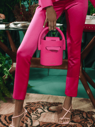 The Tailored Cigarette Pants - Deep Pink