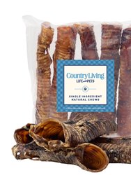 Country Living 12" Beef Trachea Dog Treat - All-Natural Dog Chews - 5 Pack