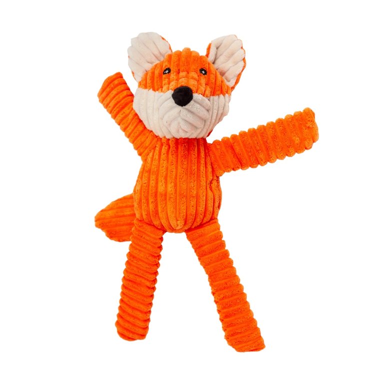 Country Living Victor The Fox Corduroy Squeaker Plush Dog Chew Toy