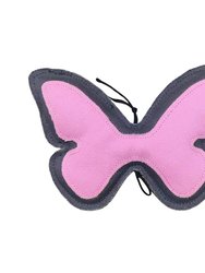 Eco-Friendly Butterfly Canvas And Jute Dog Toy - Pink