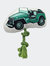 Military Jeep Plush Dog Toy - Green