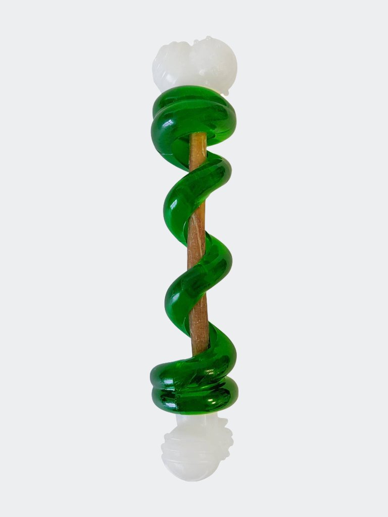 Nylon TPR Bone with Room For Treat - Green