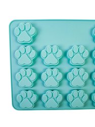 Paw Print 3 In 1 Silicone Baking Treat Tray - 2 Pack