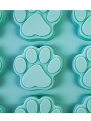 Set of Dog Bone and Paw Print 3 in 1 Silicone Baking Treat Trays