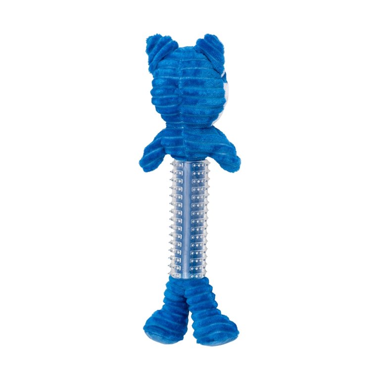 Skinny Blue Fox Corduroy Squeaking Dog Toy