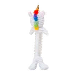 Skinny Slim Unicorn Corduroy Squeaking Dog Toy