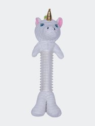 Skinny Slim Unicorn Corduroy Squeaking Dog Toy