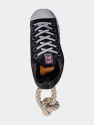 Squeaking Comfort Plush Sneaker Dog Toy - Black