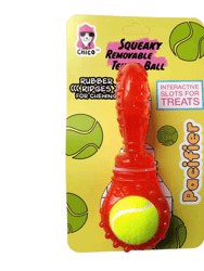 Tennis Ball With Treat Fill And Squeaker