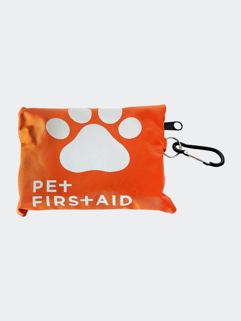 Travel Pet First Aid Kit with Carabiner - 19 pieces