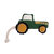 Vegan Leather Green Tractor Eco Friendly Dog Toy