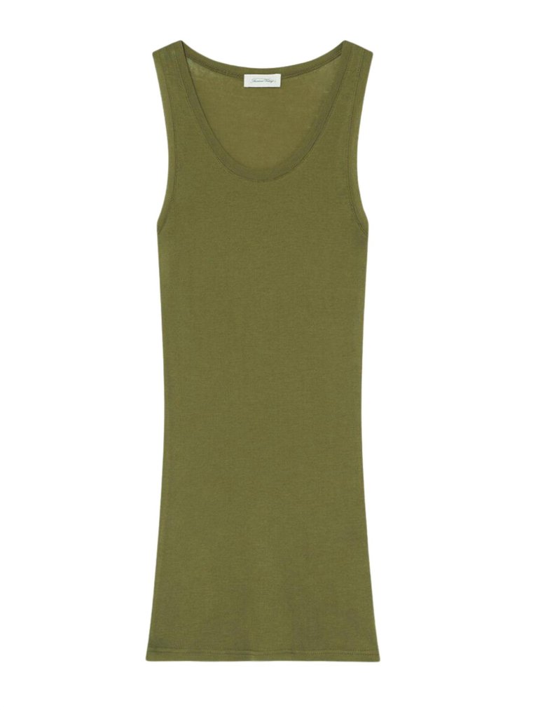 Women's Massachusetts Tank Top - Olive Vintage