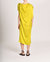 Tie Dress In Silk Charmeuse - Chartreuse
