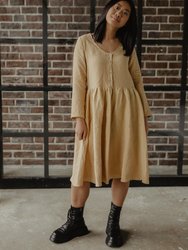 Lapland Mid-Length Linen Dress