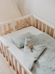 Linen baby bedding