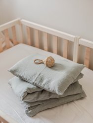 Linen baby bedding - Terracotta