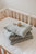 Linen baby bedding - Terracotta