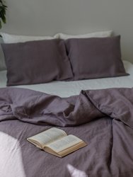 Linen bedding set in Dusty Lavender