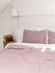 Linen bedding set in Dusty Rose