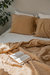 Linen Bedding Set In Mustard