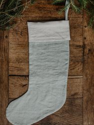 Linen Christmas Stocking