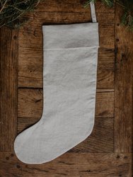 Linen Christmas Stocking