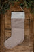 Linen Christmas Stocking