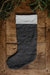 Linen Christmas Stocking