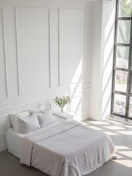 Linen duvet cover in Cream