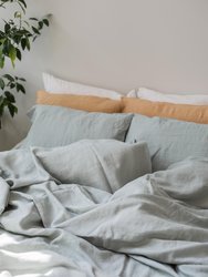 Linen duvet cover in Sage Green