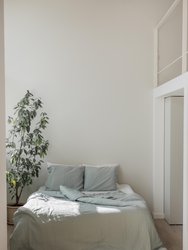 Linen duvet cover in Sage Green - Sage Green