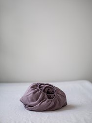Linen fitted sheet in Dusty Lavender - Dusty Lavender