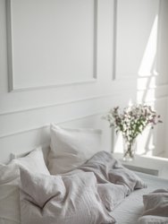 Linen pillowcase in Cream - Cream