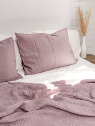 Linen pillowcase in Dusty Rose