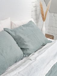 Linen pillowcase in Sage Green