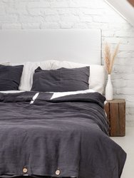 Linen sheets set in Charcoal