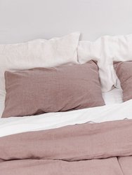 Linen sheets set in Rosy Brown