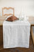 Linen table runner in Cream - Cream