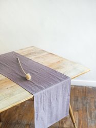 Linen table runner in Dusty Lavender - Dusty Lavender