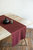 Linen table runner in Terracotta - Terracotta